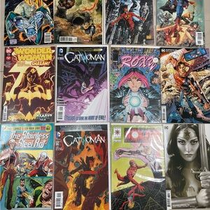 Comic Book Collection with Vibrant Covers